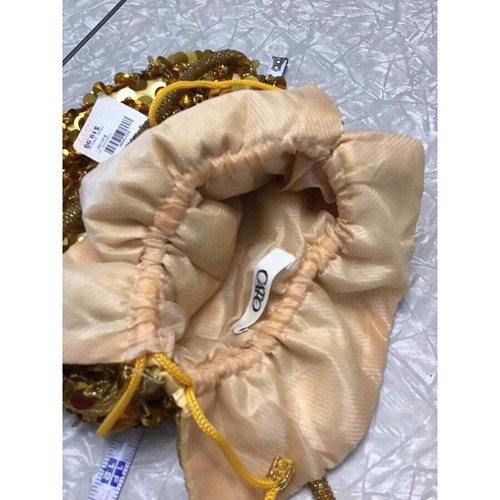 NWT Cato Gold Sequins Embellished Purse Handbag Dressy Party Wedding Drawstring - Picture 6 of 7