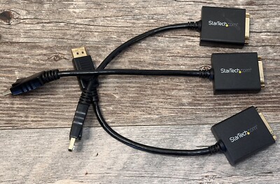 Star Tech DP2DVI2 DisplayPort to DVI Adapters Lot Of Three 5 