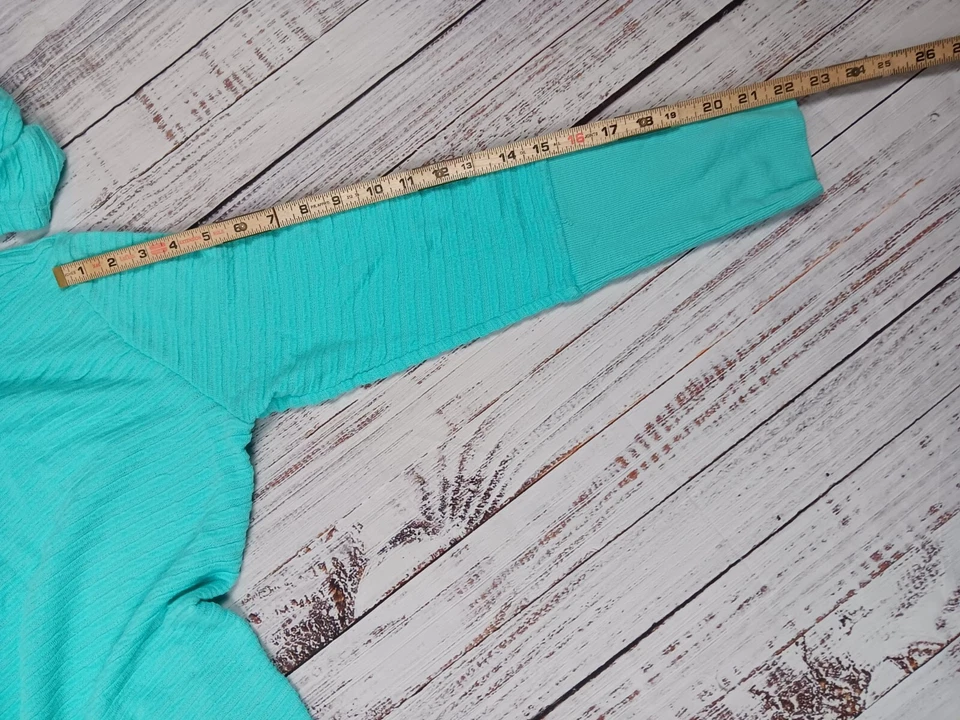 Cardigã Style & Co Sport Feminino Grande Azul Frente Aberta Bainha Assimétrica Moletom com Capuz  - Imagem 4 de 4