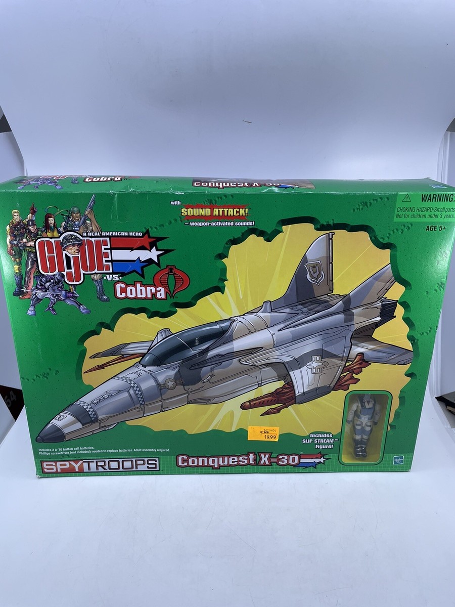 GI Joe Vs Cobra Spy Troops Conquest X-30 Vehicle & Slip Stream