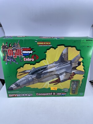 GI Joe Vs Cobra Spy Troops Conquest X-30 Vehicle & Slip Stream Figure Hasbro