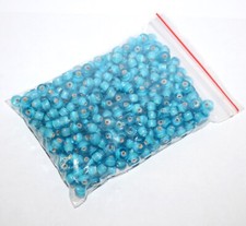 200 grams White Heart Beads, Jewelry making glass beads.