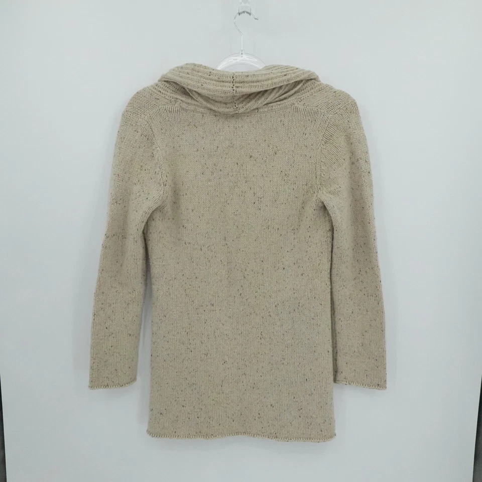 Cárdigan Suéter Suave Surroundings Para Mujer Mediano Avena Mantón Cuello Largo Palanca Foto 3 de 4