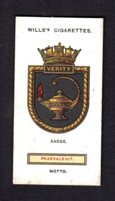 40256/ Wills´s Cigarettes   Ships´ Badges   No. 31   H.M.S. Verity