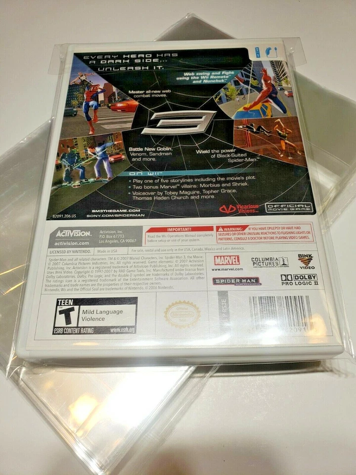 🔴Nintendo Wii Soft Sleeve Case Protectors (100 Count) - Image 3 of 3