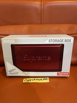 Supreme x SIGG Small Metal Storage Box - Durable & Lightweight Aluminum - NEW!