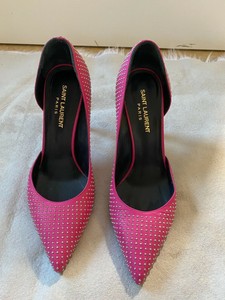 pink studded heels