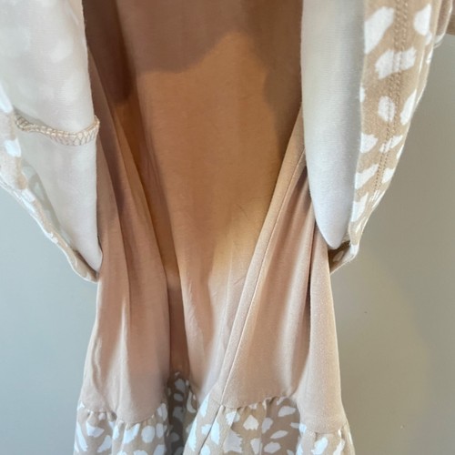 Country Road Girls Beige & White Animal Print Dress Traceable Australian Cotton - Picture 7 of 9