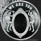 1 oz silver proof We Are You .999 Pure COA BOX SSG Angels Demons Devil Christian