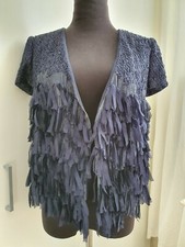 New!!emporio Armani Silk Blend Stunning Evening Jacket Size It40 Rrp 1040