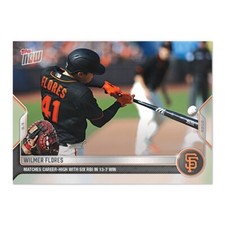 Wilmer Flores 2022 MLB Topps Now 143 San Francisco Giants Preorder SLP 282 PR