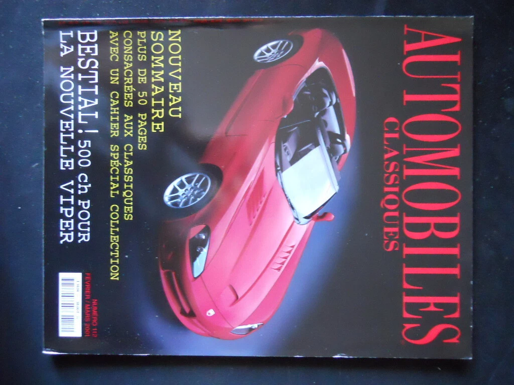 AUTOMOBILES CLASSIQUES n°112 2001 Corvette Vs Viper Maserati 300 S [SC7A] |  eBay