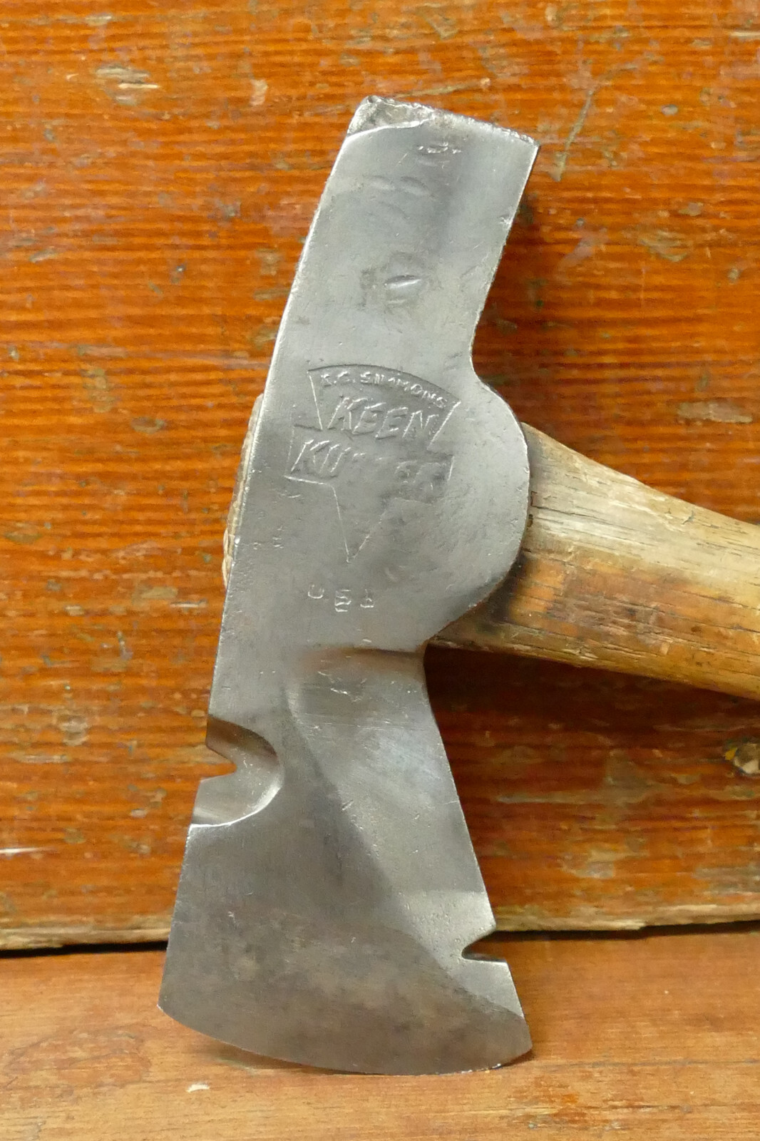 Vintage Antique E. C. SIMMONS KEEN KUTTER HATCHET HAMMER SHINGLE AXE