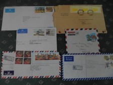 covers (6) Zambia formerly N.Rhodesia ,December 1975,78, 1984 Lusaka add.Jersey