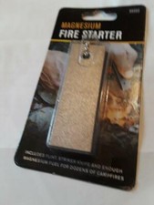 Magnesium Fire Starter -Serrated Metal Blade-Includes Flint Striker Knife- 5Pcs