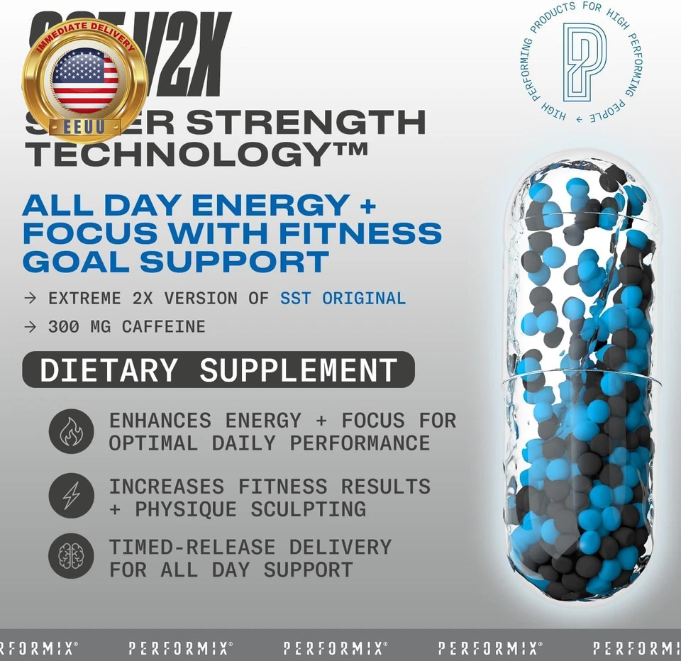 - SST V2X - перед тренировкой - 300 мг кофеина - энергетические добавки - без сбоев - подходит - Изображение 4 из 4