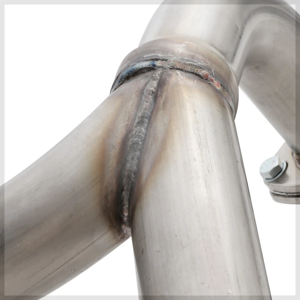 SS Dual Muffler 4" Tip Catback Exhaust System for 07-08 Hyundai Tiburon 2.7 V6 - Image 4 of 4