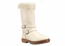 Stivali TIMBERLAND RILEY FLAIR fodera in pelliccia panna pelle taglia 7 NUOVI $325 SH15