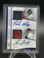 2025 Leaf In The Game Used 12/12 Pedro Martinez Greg Maddux Dual Auto Jersey