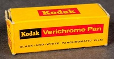 Vintage Kodak Verichrome Pan 620 Film EMPTY BOX Exp 1962 Woolworths Sticker