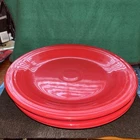 4 Fiestaware Dinner Plates 10.5” Fiesta Scarlet Red Homer Laughlin