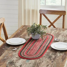 Forrester Indoor/Outdoor Christmas Table Runner 12x36  VHC Brands