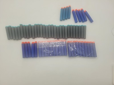 60 pcs Darts Mixed Refill Foam Bullets Ammo for Nerf N-Strike Elite Blasters Gun