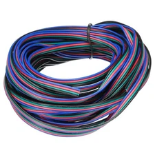 24 Gauge 4 Conductor Electrical Wire Tinned Copper Cable 25FT Stranded