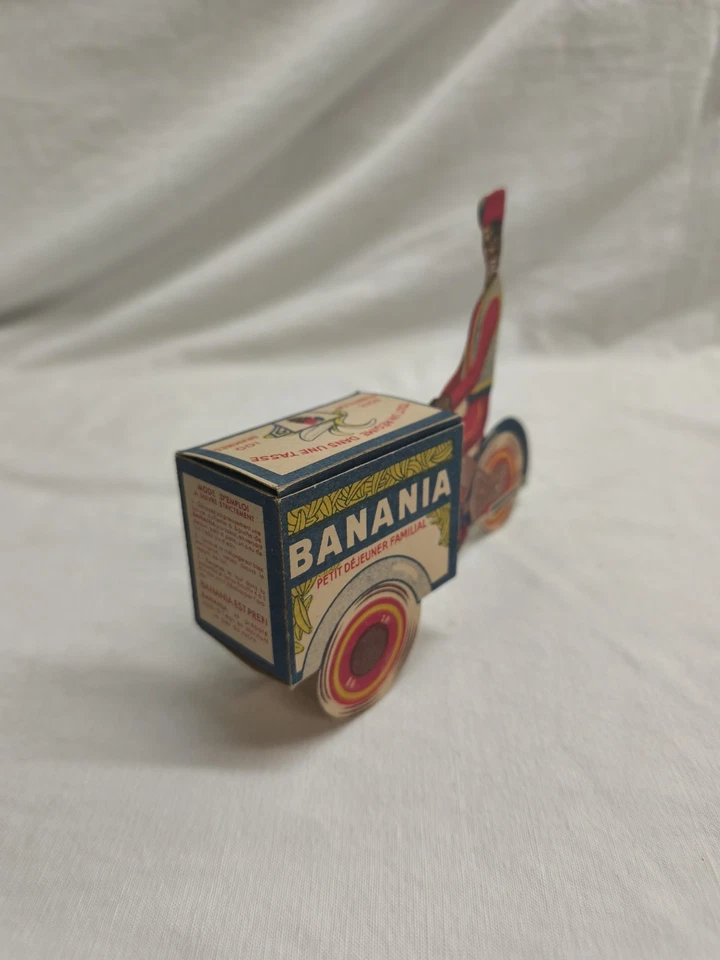 Rare Banania Triporteur Carton Pub De Banania old Ancien Original No Copie - Photo 2/4