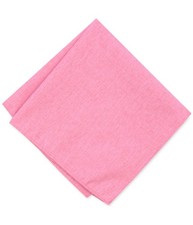bar III Mens Beach Solid Pocket Square, Red, One Size