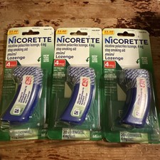 Lot Of 3 New Nicorette Mini Lozenges MInt Flavor 4mg - 20 Count 9/2026