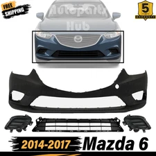 New Front Bumper Cover Fascia &  Assembly Kit For 2014-2017 Mazda 6