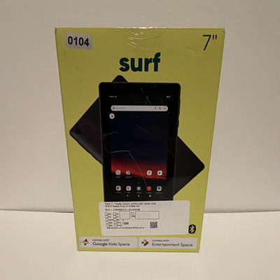 onn. Surf 7in Tablet Gen 3 Android 11 Go 32GB 2GB Wi Fi Bluetooth Black