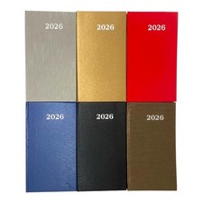 Weekly Calendar 2026 8x14cm Black Pocket Note Good Calendar