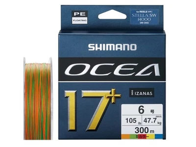 NEUF 2026 Shimano Ocea 17+ Braid 300m Multicolor Tresse pêche en mer - Photo 1/3