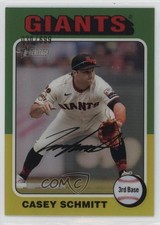 2024 Topps Heritage High Number Chrome 30/699 Casey Schmitt #124 6k2
