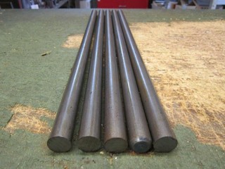 5 Rund Stahl DM 15mm C45 1.0503 Lang je 435mm massiv Neu8