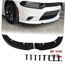 Front Splitter Protector for 2015-2023 Dodge Charger, Replacement Lip Black
