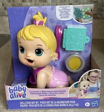 Hasbro Baby Alive Lil Snacks Set Blonde Baby Doll Accessories, Age 3 NEW