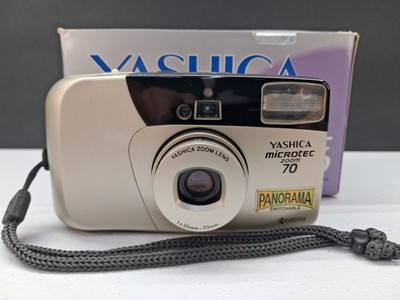 Vintage Yashica Microtec Zoom 70 35mm Panoramic Film Camera 35-70mm Zoom w/Batt