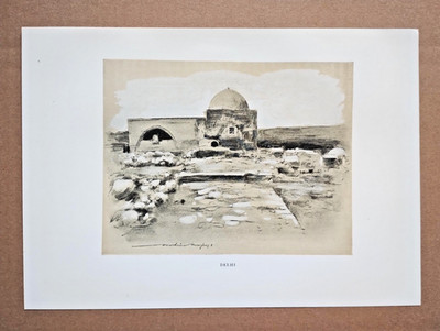 Delhi, Indien - antiker Druck - 1902