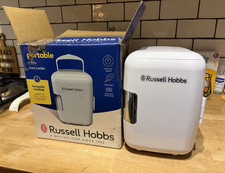 Russell Hobbs Portable 4 Litre Mini Cooler Table Top Mini Fridge White