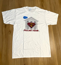 Port  Company Fan Favorite Men's M White Superman Graphic Crewneck T-Shirt