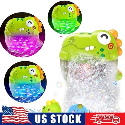 Toddler Bubble Bath Toys, Light Up Bath Bubble Machine for Kids Age 1-3 3-5 B...
