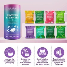 Shower Steamers Aromatherapy, 8pcs Bombs Gifts for Women Mom Her