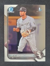 Jordan Sprinkle 2022 Bowman Draft Chrome #BDC-183 Chicago White Sox