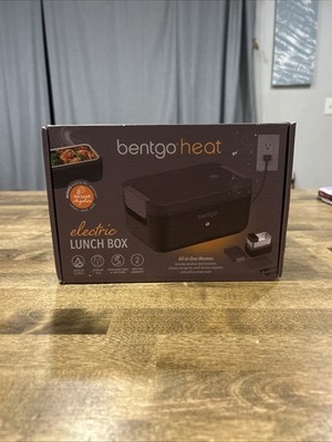 Bentgo Heat Electric Lunch Box Portable Food Warmer Heated Lunch Container Black