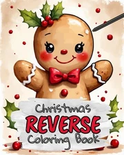 Christmas Reverse Coloring Book for Kids, Teens and Adults: Draw The Lines and S