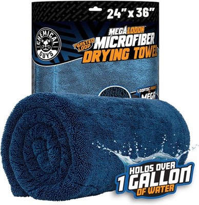 Chemical Guys Megalodon Microfiber Drying Towel with Twisted Loop Technology,...