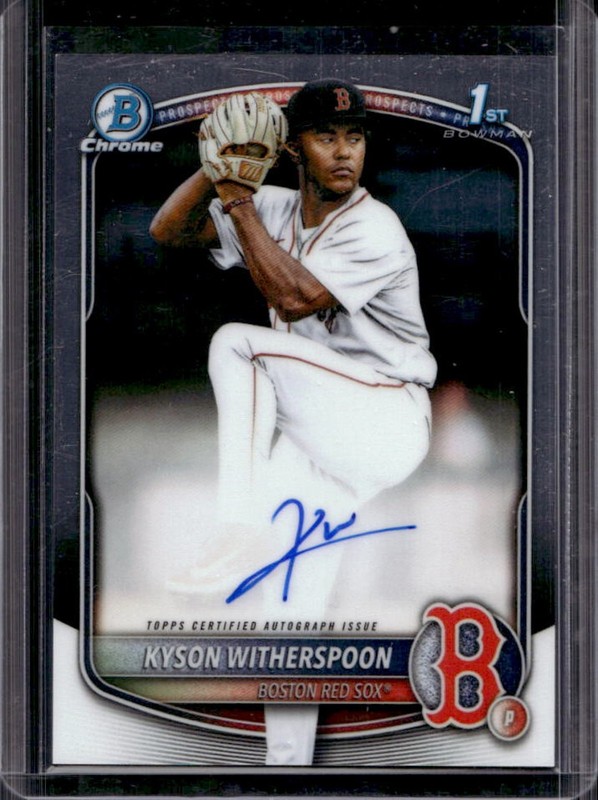 2025 Bowman Draft Kyson Witherspoon Chrome Auto 1st Prospect #CPA-KW Red Sox